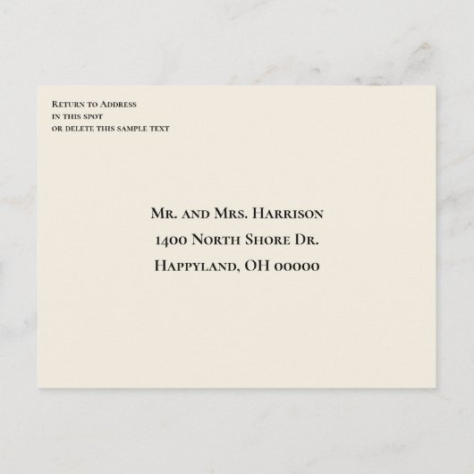 Roze Plumeria Save the Date aangepaste briefkaart (Achterkant)