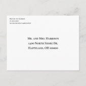 Roze Plumeria sparen het Witte Briefkaart van de D (Achterkant)