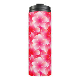 Roze Plumeria Thermosbeker