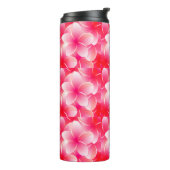 Roze Plumeria Thermosbeker (Gedraaid links)