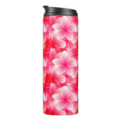 Roze Plumeria Thermosbeker (Geroteerd rechts)