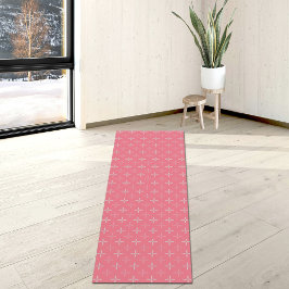 Roze Plus Patroon Yoga Mat