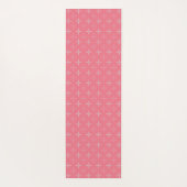 Roze Plus Patroon Yoga Mat (Achterkant)