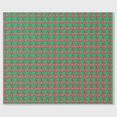 ROZE POEDEL frans kerst inpakpapier (Vlak)