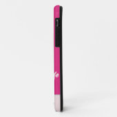 Roze Poedel Gepersonaliseerde iPhone Case (Achterkant/links)
