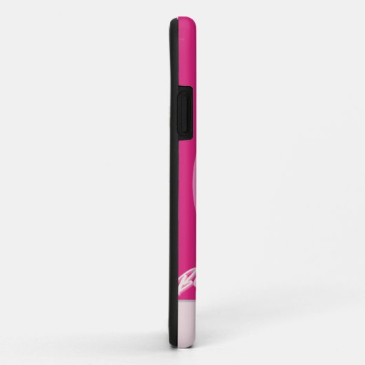 Roze Poedel Gepersonaliseerde iPhone Case (Achterkant/rechts)