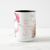 Roze Poedel Kerst Koffie Mok Cup (Midden)