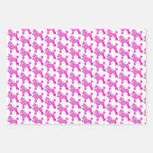 Roze Poedel Party Matching Inpakpapier Vel (Voorkant)