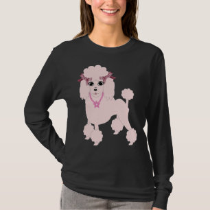 Roze poedel T- T-shirt