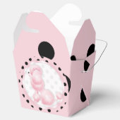 Roze Poedel Verjaardagsfeestje Favor Box Bedankdoosjes (Geopend)