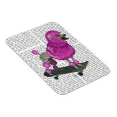 Roze poel en skateboard magneet (Rechterzijde)