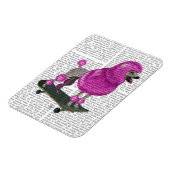 Roze poel en skateboard magneet (Linkerzijde)