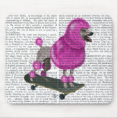 Roze poel en skateboard muismat (Voorkant)