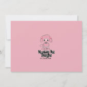 Roze poel in Paris Birthday Invitation Kaart (Achterkant)