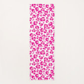 Roze poema print op aangepaste achtergrond yogamat (Voorkant)