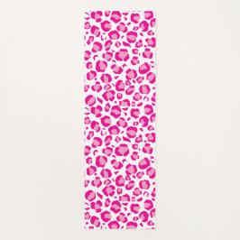 Roze poema print op aangepaste achtergrond yogamat