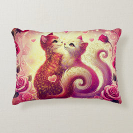 Roze Poesje Katten Geurkaars Accent Kussen