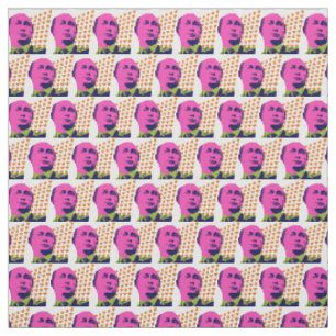 Roze Poetin Pop Art Portret Stof