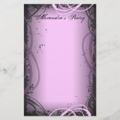 -roze poëzie briefpapier (Voorkant)