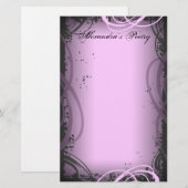 -roze poëzie briefpapier (Voorkant / Achterkant)