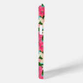 Roze Poinsettia Blauwgroen kerst Case-Mate iPhone Case (Achterkant / Rechts)