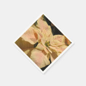 Roze Poinsettia Bloem Papieren Feestservetten Servet (Hoek)