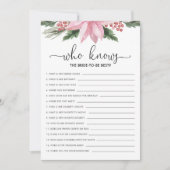 Roze Poinsettia die het Vrijgezellenfeest van de b Kaart (Voorkant)