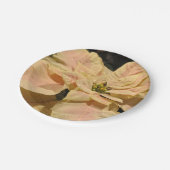 Roze Poinsettia Kerstfeest Papieren Borden Papieren Bordje (Gekanteld)