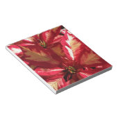 Roze Poinsettia Notitieblok (Schuin)