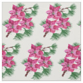 Roze Poinsettia Stof (Swatch)