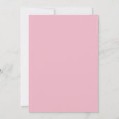 Roze Poinsettia Winter Baby shower Bingo Game Kaart (Achterkant)