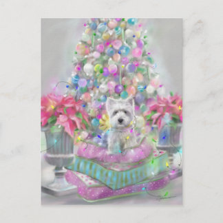 Roze Poinsettias Briefkaart