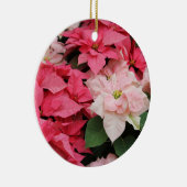 Roze Poinsettias Ornament (Rechts)