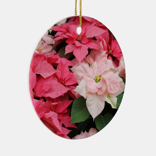 Roze Poinsettias Ornament (Rechts)