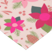 Roze Poinsettias Tafelkleed (Gekanteld)