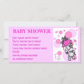 Roze pok a Dot Podle Baby shower