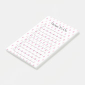 Roze Poka Dot dingen om te doen Post-it® Notes (Schuin)