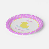 Roze poka Dot Duck Baby shower Paper Bord (Gekanteld)