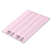 Roze poka Dot Kinder Extra Wide Rule Piano Nr Notitieblok (Schuin)