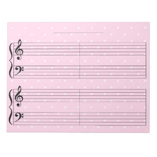 Roze poka Dot Kinder Extra Wide Rule Piano Nr Notitieblok
