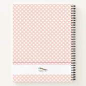 Roze poka Dot Universe Diamond Personalieus Notitieboek (Achterkant)