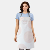 Roze poka Dot World's Best Mam & Chef Schort (Gedragen)