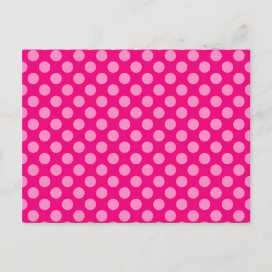 Roze poka Dots Briefkaart (Voorkant)