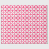 Roze poka Dots Cadeaupapier (Vlak)