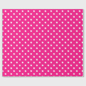 Roze poka Dots Cadeaupapier (Vlak)
