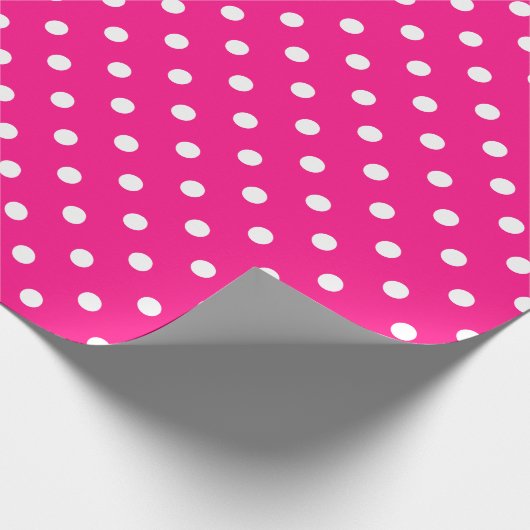 Roze poka Dots Cadeaupapier (Hoek)
