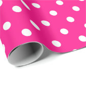 Roze poka Dots Cadeaupapier (Rol Hoek)