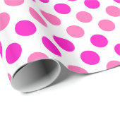 Roze poka Dots Cadeaupapier (Rol Hoek)
