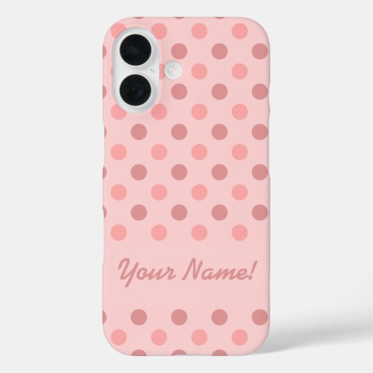 Roze poka Dots Case-Mate iPhone Case (Achterkant)