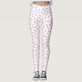 Roze poka Dots Cute & Preppy Leggings (Voorkant)